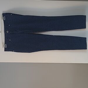 Seven7 Dark Blue Polka Dot Skinny Jeans
